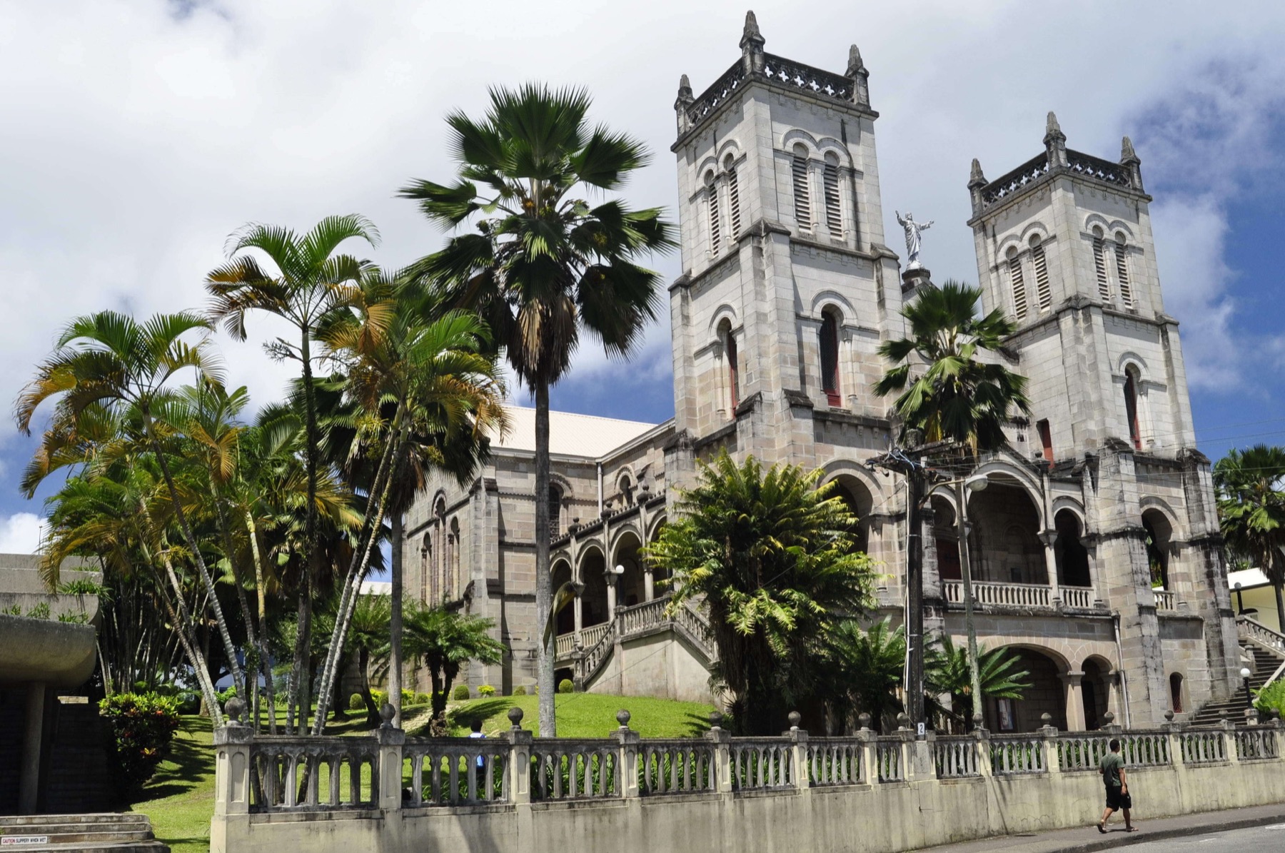 Fiji town and cultural building context